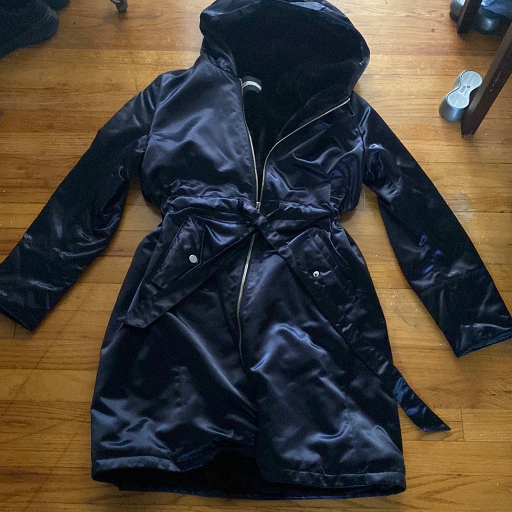 Jane Post Satin Midnight Blue Jacket. Worn once.